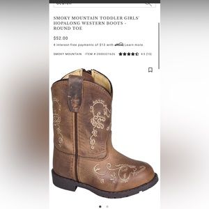 Smokey mountain  Kids girls boots